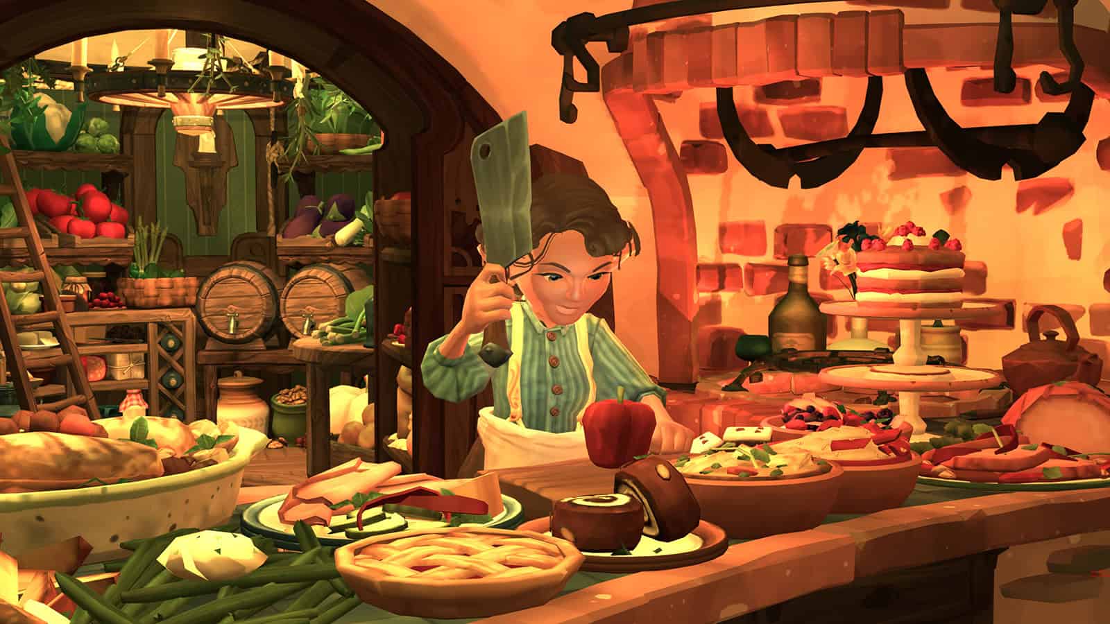 A screenshot of cooking in Tales Of The Shire